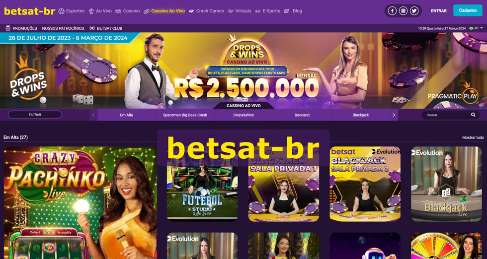 Experiência do usuário no Betsat Casino